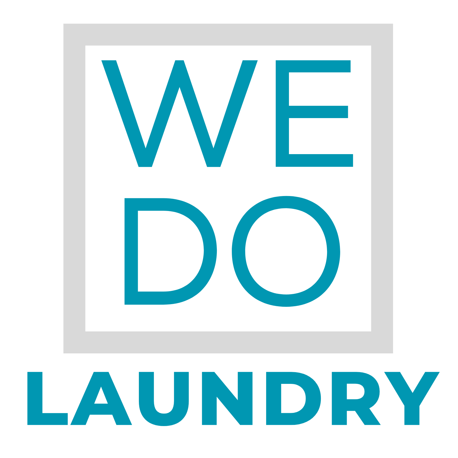WEDO Laundry Blue And Gray Logo